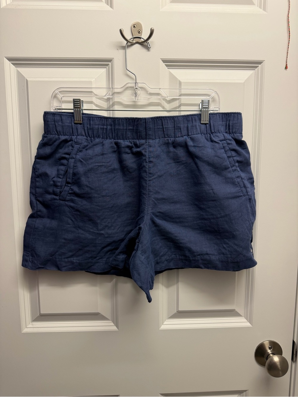 Lilly Pulitzer Lilo linen shorts size L navy blue